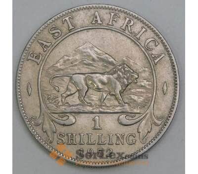 Монета Британская Восточная Африка 1 шиллинг 1952 КМ31 XF арт. 5824
