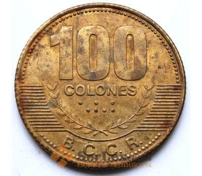 Монета Коста-Рика 100 колонов 2007 КМ240а VF арт. 5831
