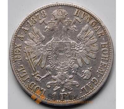 Монета Австрия 1 флорин 1878 КМ2233 VF Серебро арт. 5856