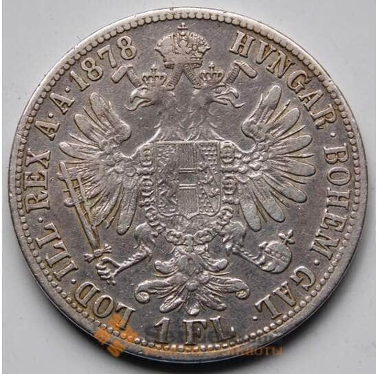 Австрия монета 1 флорин 1878 КМ2233 VF  арт. 5856