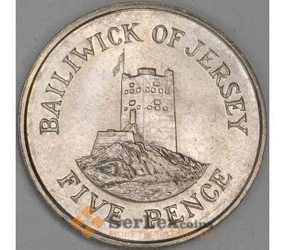Монета Джерси 5 пенсов 1988 КМ56.1 XF арт. 6059