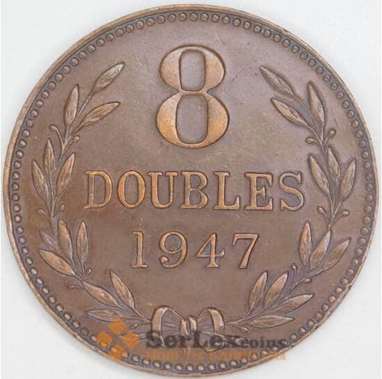 Гернси 8 дублей 1947 КМ14 XF арт. 5865 Гернси 8 дублей 1947 КМ14 XF арт. 5865
