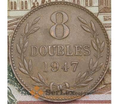 Монета Гернси 8 дублей 1947 КМ14 XF арт. 5865
