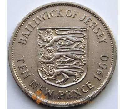 Монета Джерси 10 пенсов 1980 КМ33 XF арт. 6057