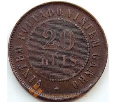 Монета Бразилия 20 рейс 1908 КМ490 XF арт. 6086