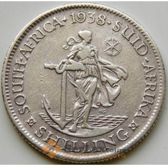 Южная Африка ЮАР 1 шиллинг 1938 КМ28 VF- Серебро арт. 6116