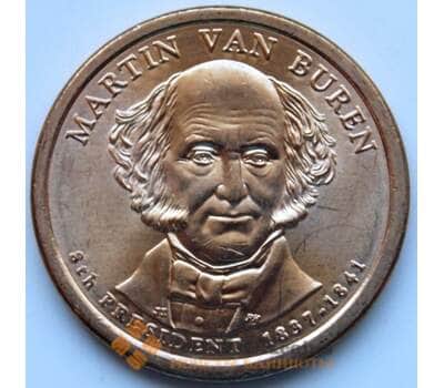 Монета США 1 доллар 2008 D 8-й президент США Мартин Ван Бюрен КМ429 aUNC арт. 6336