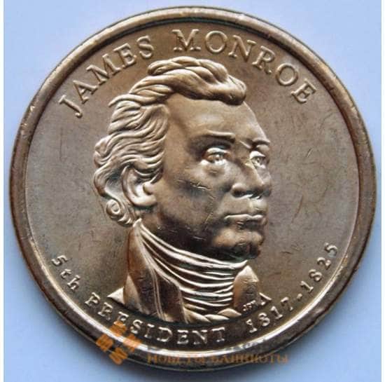 США 1 доллар 2008 P 5-й президент США Джеймс Монро  КМ426 aUNC арт. 6339