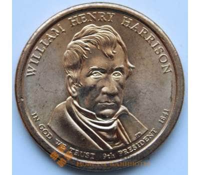 Монета США 1 доллар 2009 P 9-й президент США Уильям Генри Гаррисон  КМ450 aUNC арт. 6338