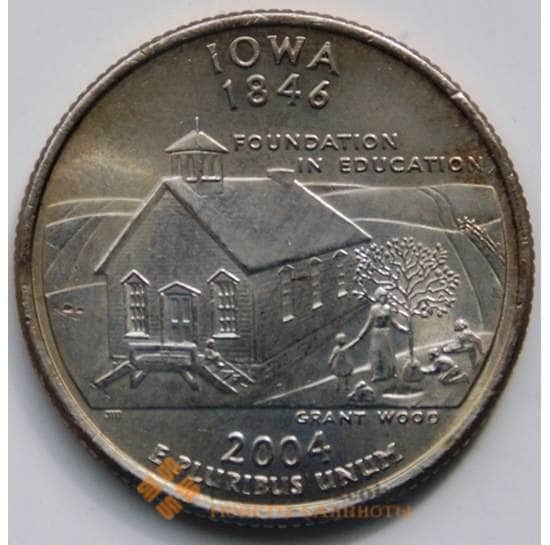 США 25 центов 2004 P Серия: "Штаты", Штат: Айова  КМ358 aUNC арт. 6460