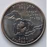 США 25 центов 2004 D Серия: "Штаты", Штат: Мичиган КМ355 aUNC арт. 6462