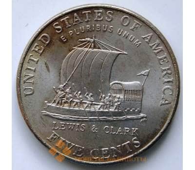 Монета США 5 центов 2004 P Экспедиция Льюиса и Кларка  КМ361 aUNC арт. 6464
