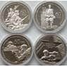 Беларусь набор 1 рубль *4 шт 2004 60 лет Освобождения арт. 6160