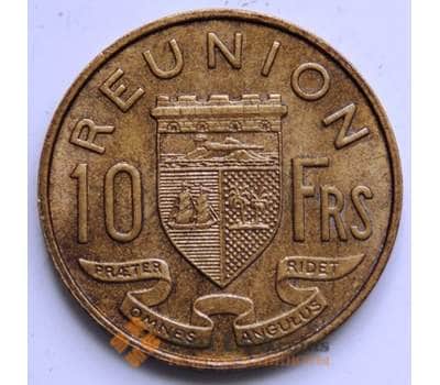 Монета Реюньон 10 франков 1955 КМ10 XF арт. 6328