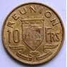 Реюньон 10 франков 1964 КМ10 XF арт. 6329