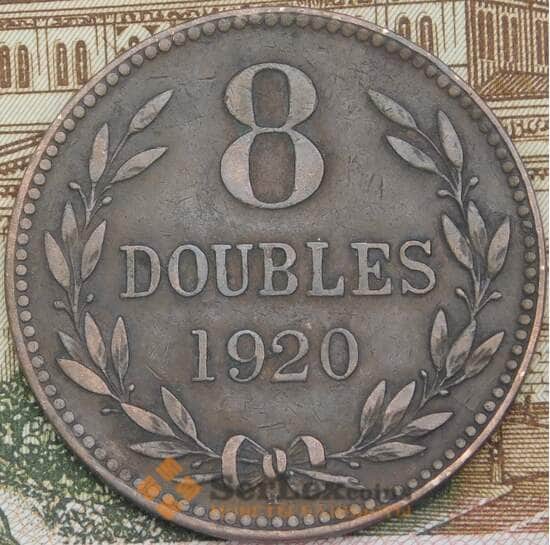 Гернси 8 дублей 1920 КМ14 XF арт. 6227