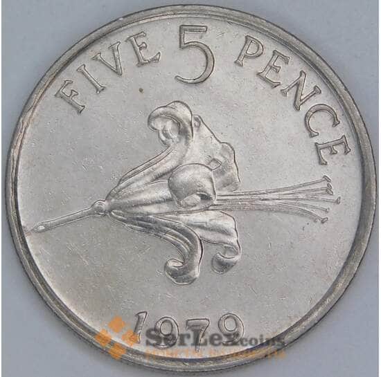 Гернси 5 пенсов 1979 КМ29 XF арт. 6236 Гернси 5 пенсов 1979 КМ29 XF арт. 6236