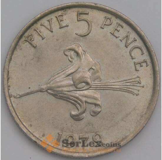 Гернси 5 пенсов 1979 КМ29 XF арт. 6236
