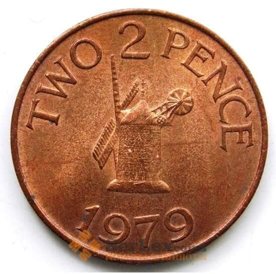 Гернси 2 пенса 1979 КМ28 AU арт. 6238