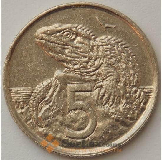 Новая Зеландия 5 центов 1997 КМ60 XF (J05.19) арт. 17288