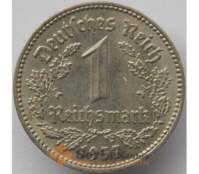 Монета Германия 1 марка (рейхсмарка) 1937 D КМ78 aUNC (J05.19) арт. 14780