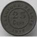 Монета Бельгия 25 сантимов 1915 КМ82 XF арт. 12750