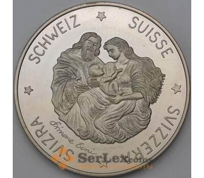 Монета Швейцария 5 экю 1995 BU Рождество арт. 27083