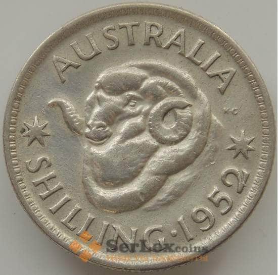 Австралия 1 шиллинг 1950-1952 КМ46 XF арт. 11451