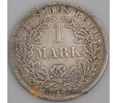 Германия монета 1 марка 1902 А КМ14 VF арт. 45749