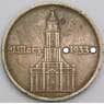 Германия монета 5 рейхсмарок 1934D КМ83 VF Гарнизонная церковь арт. 46810
