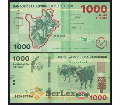 Бурунди банкнота 1000 франков 2021 Р51 UNC арт. 43798