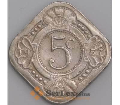 Нидерландские Антиллы монета 5 центов 1957 КМ6 XF арт. 47629