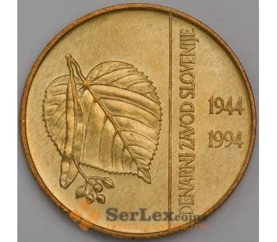 Словения монета 5 толаров 1994 КМ15 UNC 50 лет Банку арт. 42341
