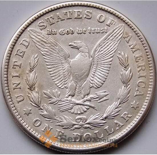 США 1 доллар 1921 S КМ110 VF Морган арт. 8662