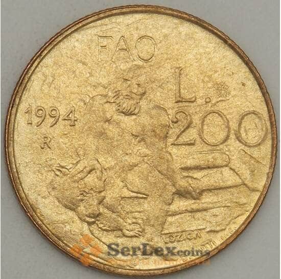 Сан-Марино 200 лир 1994 UNC (n17.19) арт. 21377