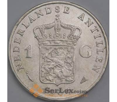 Нидерландские Антиллы монета 1 гульден 1964 КМ2 aUNC арт. 43549