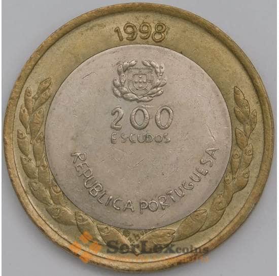 Португалия монета 200 Эскудо 1998 КМ706 AU-aUNC  арт. 15529