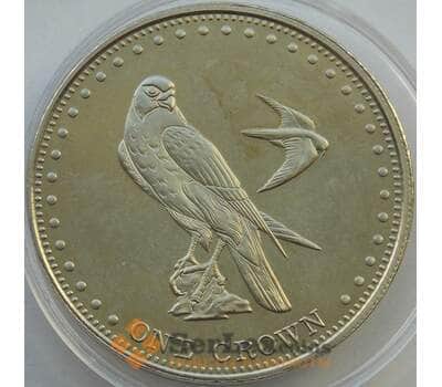 Монета Тристан-да-Кунья 1 крона 2009 BU Сокол арт. 13708
