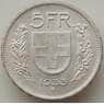 Швейцария 5 франков 1933 КМ40 AU арт. 14105