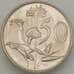 Монета Южная Африка ЮАР 50 центов 1976 КМ96 UNC (J05.19) арт. 18113