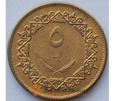 Монета Ливия 5 дирхамов 1979 КМ19 UNC (J05.19) арт. 15526