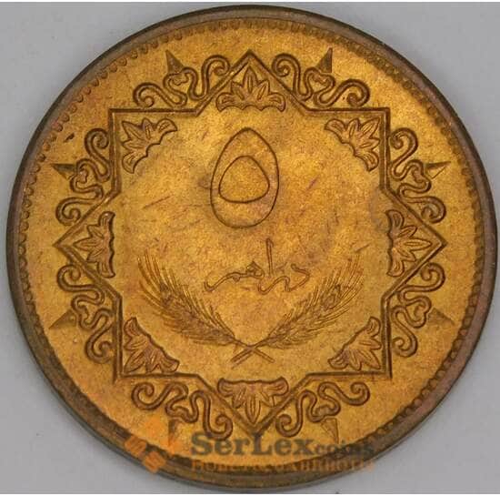 Ливия 5 дирхамов 1979 КМ19 UNC арт. 15526