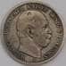 Германия Пруссия монета 2 марки 1876 КМ506 VF  арт. 42755