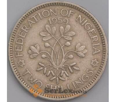 Нигерия монета 2 шиллинга 1959 КМ6 VF арт. 43506