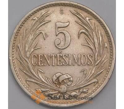 Монета Уругвай 5 сентесимо 1941 КМ21 XF арт. 40478