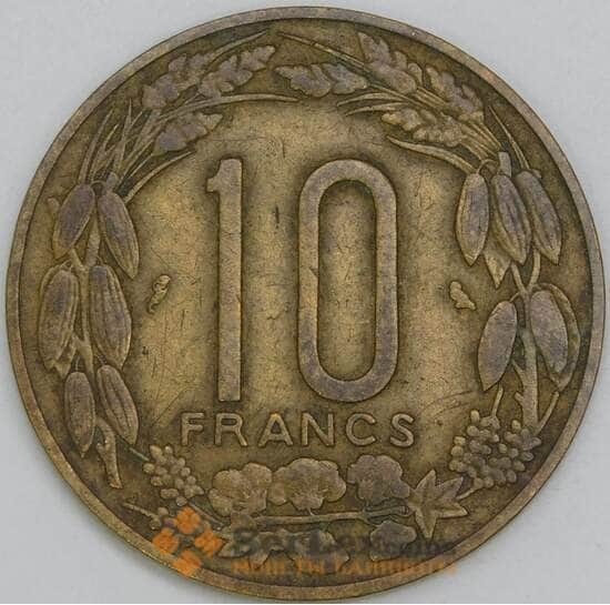 Экваториальная Африка 10 франков 1961 КМ2 F арт. 56318 Экваториальная Африка 10 франков 1961 КМ2 F арт. 56318