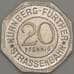 Германия Нюрнберг 20 пфеннигов 1921 Proof FRAUENTOR (j05.19) арт. 19947
