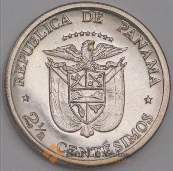 Панама монета 2 1/2 сентисимо 1973 КМ32 UNC арт. 41302