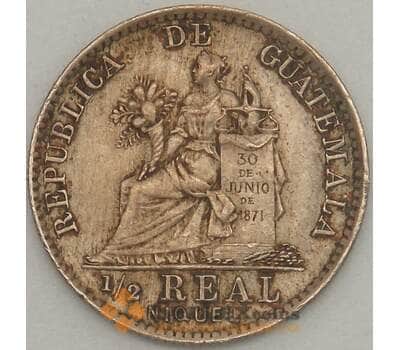 Монета Гватемала 1/2 реала 1900 КМ176 XF (n17.19) арт. 21162