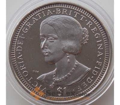 Монета Британские Виргинские острова 1 доллар 2006 BU Королева Виктория арт. 13763